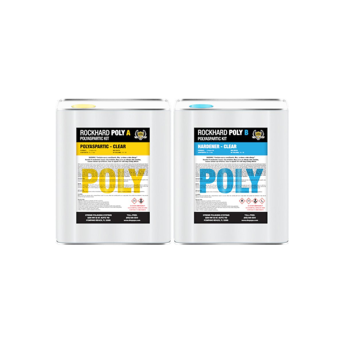 RockHard POLY — polyaspartique UV, kit 7.6 L